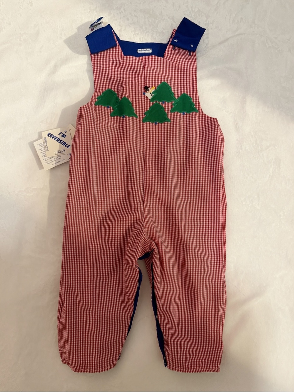 NWT Bailey Boys Reversible Gumball Christmas Longall – 12M